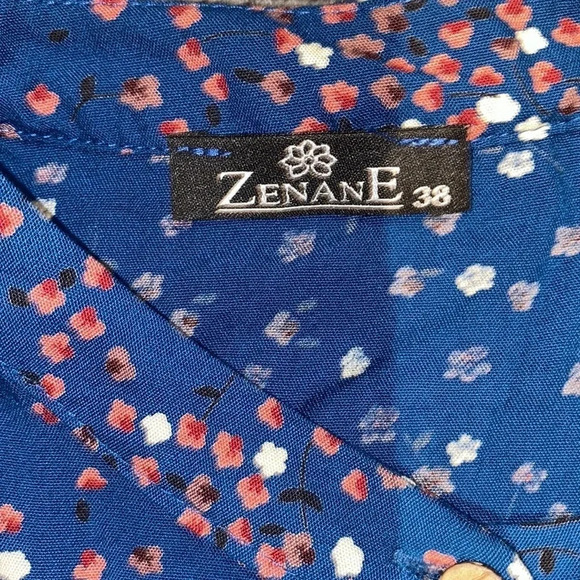 Vintage 1980’s style  long sleeve floral print belted maxi dress Sz L - Picture 8 of 15